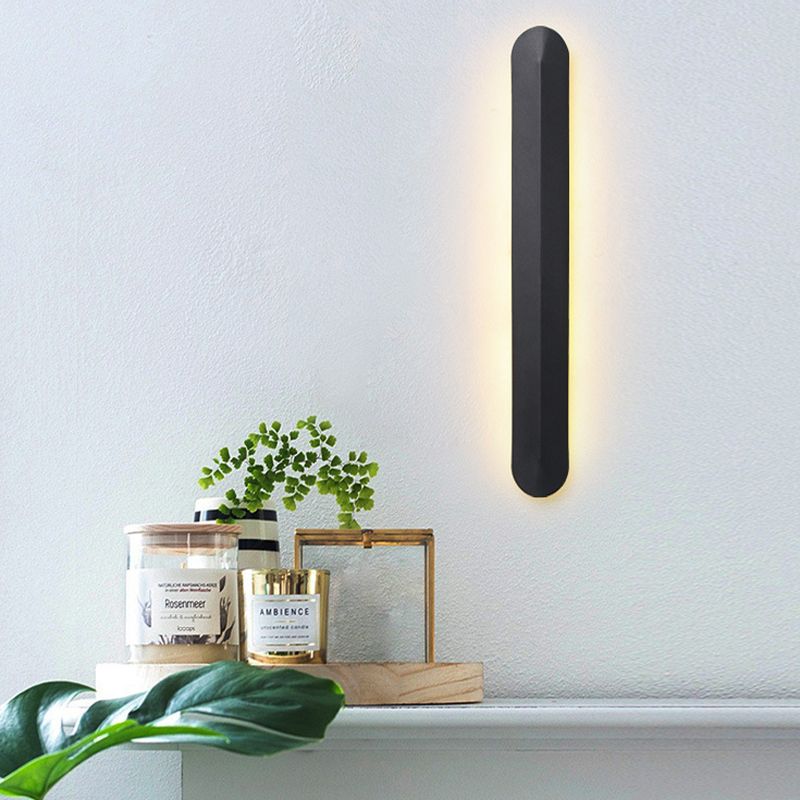 1 Light Linear Wall Mount Light Modern Metal Wall Mount Light Fixture