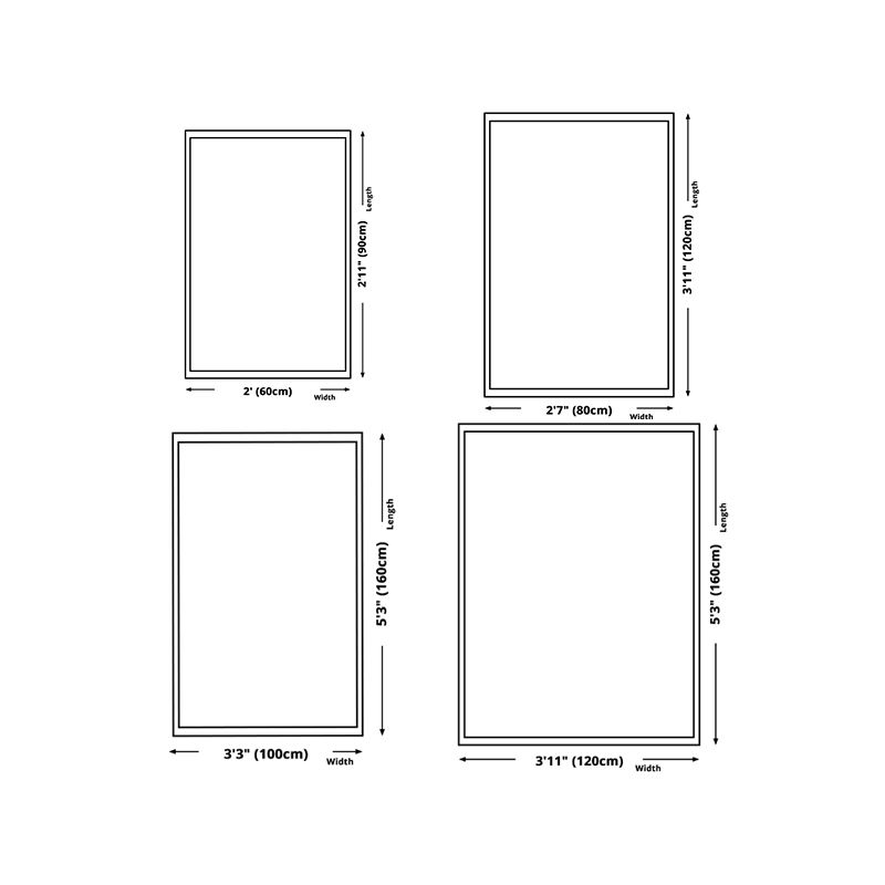 Geometric Pattern Rug Living Room Carpet Polyester Washable Area Rug