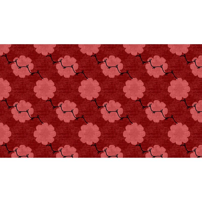 Botanical Pattern Mildew Illustration Wall Mural Horizontalt for Wall Decor