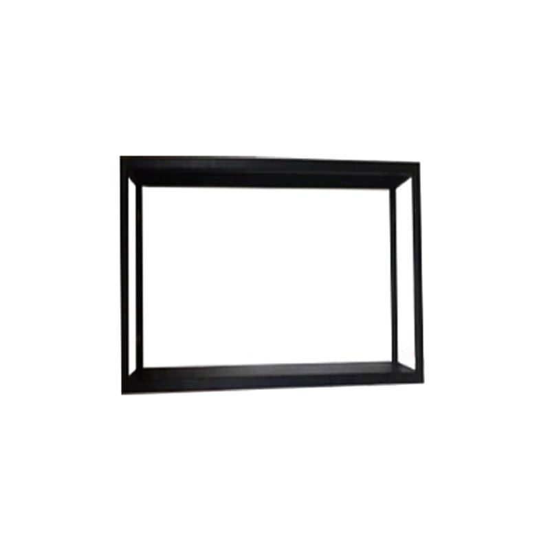 Wall Mounted Metal Bookshelf Modern Floating Bookcase with 1 Shelf