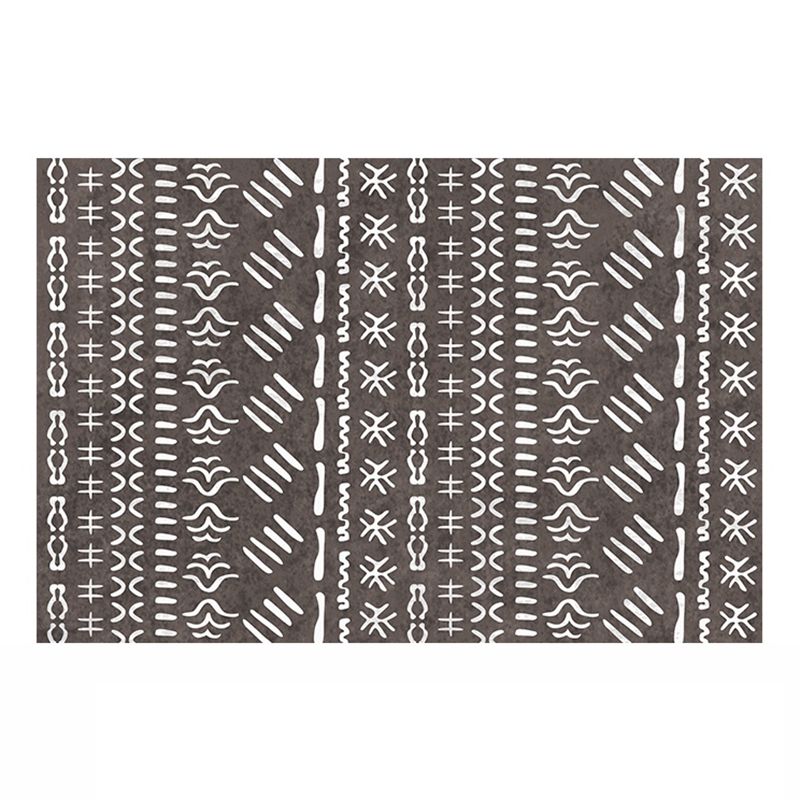 Bohemian Southwestern Print Rug Polyester Indoor Carpet Stain Resistant Area Rug for Living Room