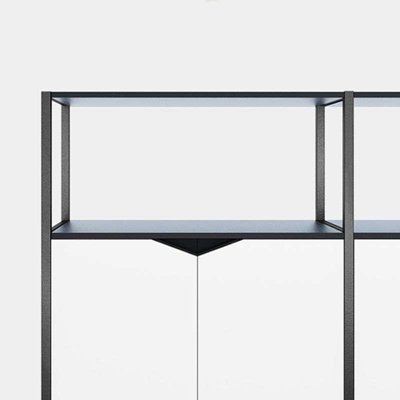 Vertical Modern Filing Cabinet Engineered Wood White File Cabinet