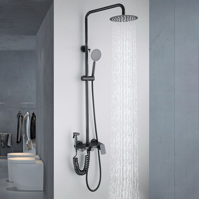 Modern Oval Swivel Shower Stainless Steel Shower Head Shower Faucet on Wall