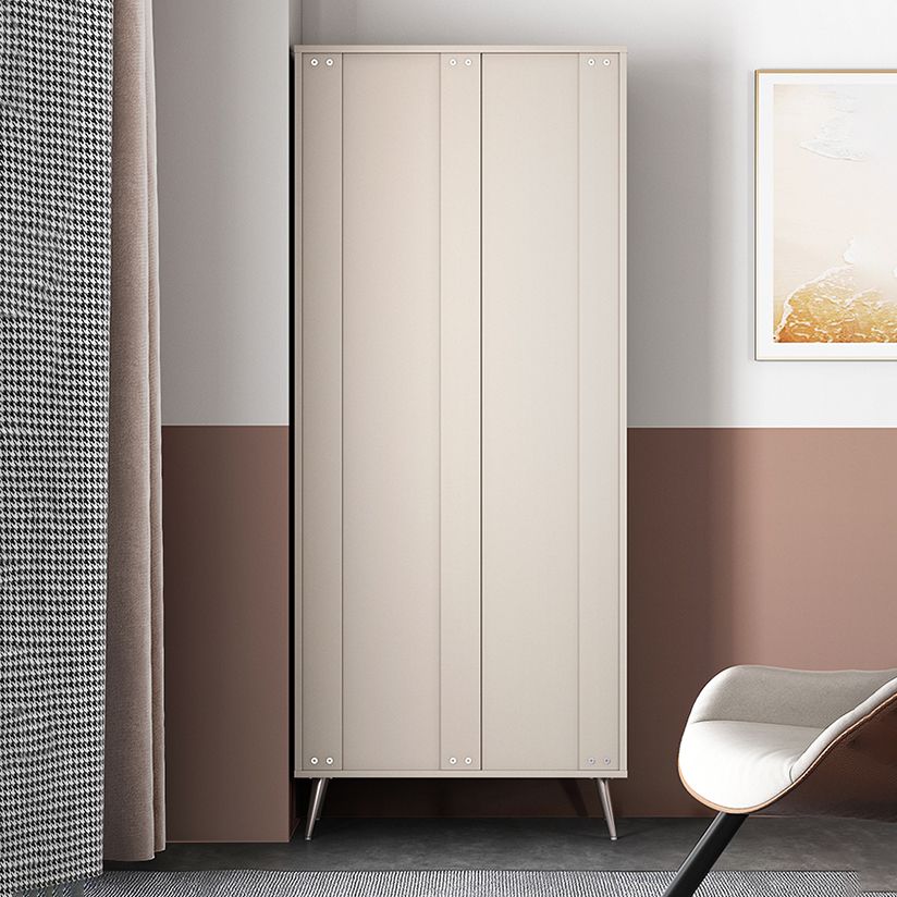 Libreria verticale standard glam in legno fabbricato con porte di vetro