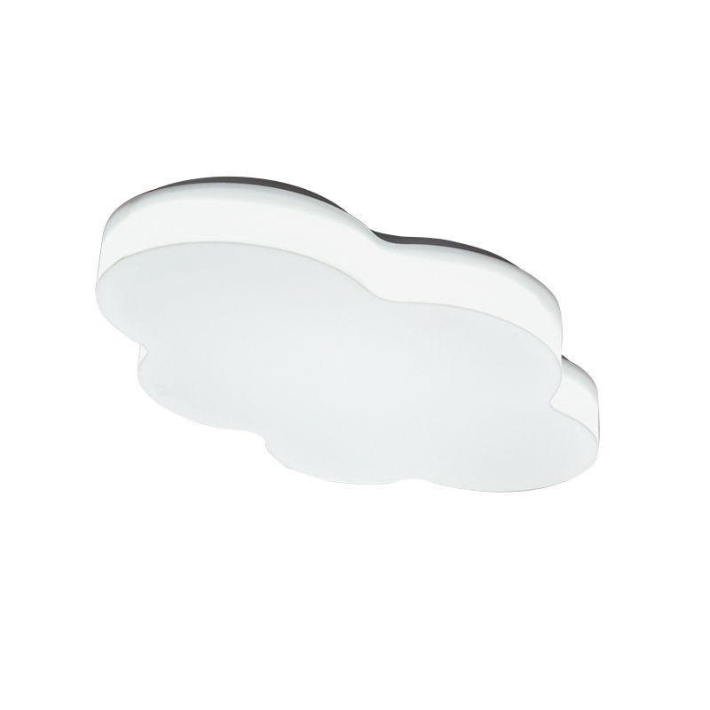 Acrylic Cloud-Shape Ceiling Mounted Fixture Cartoon LED Flushmount Lighting in White/Red/Yellow for Kids Room