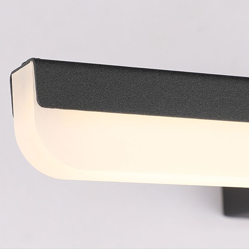 1-Light Linear Murce Sconce Modern Style Metal Appince Lampe pour la salle de bain