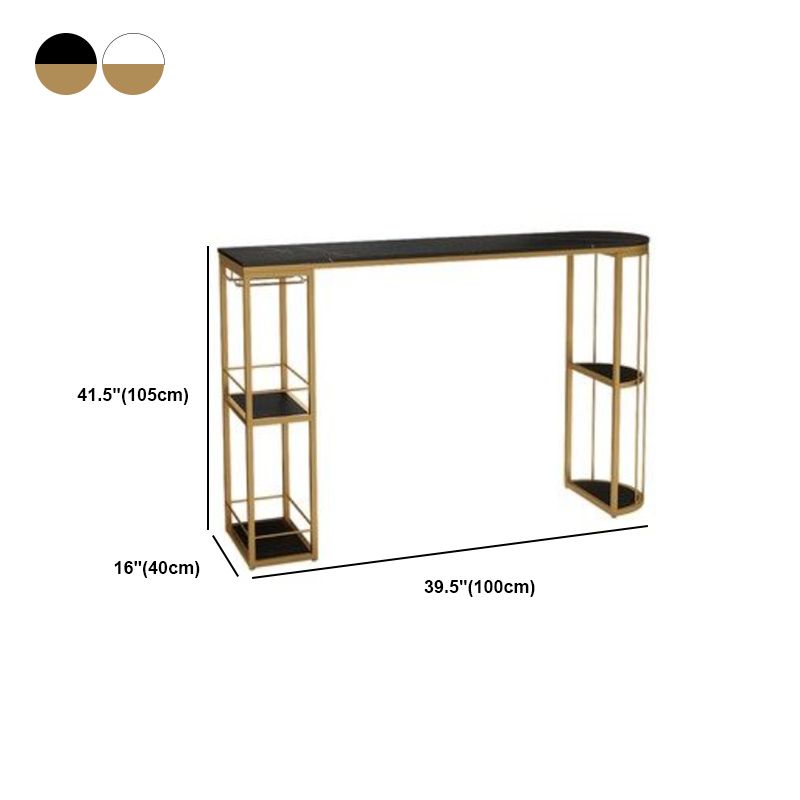 Glam Oval Bar Table and Stools 1/2/3 Pieces Bar Pub Table Set