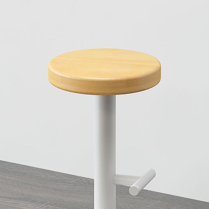 Contemporary Footrest Backless Barstool Matte Finish Home Stool