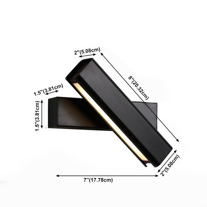 Simplicidad de 8 "Long Simplicidad Flush Mount la pared de la pared de la pared de la pared de la pared para el dormitorio