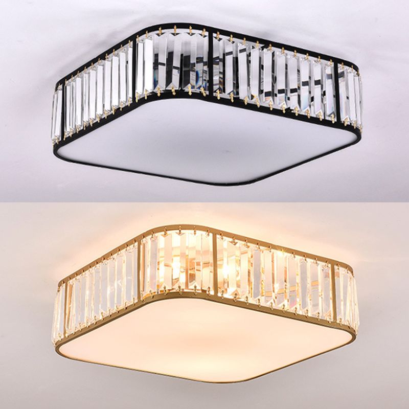 Modern Flush Mount Ceiling Lighting Fixture Crystal Flush Mount