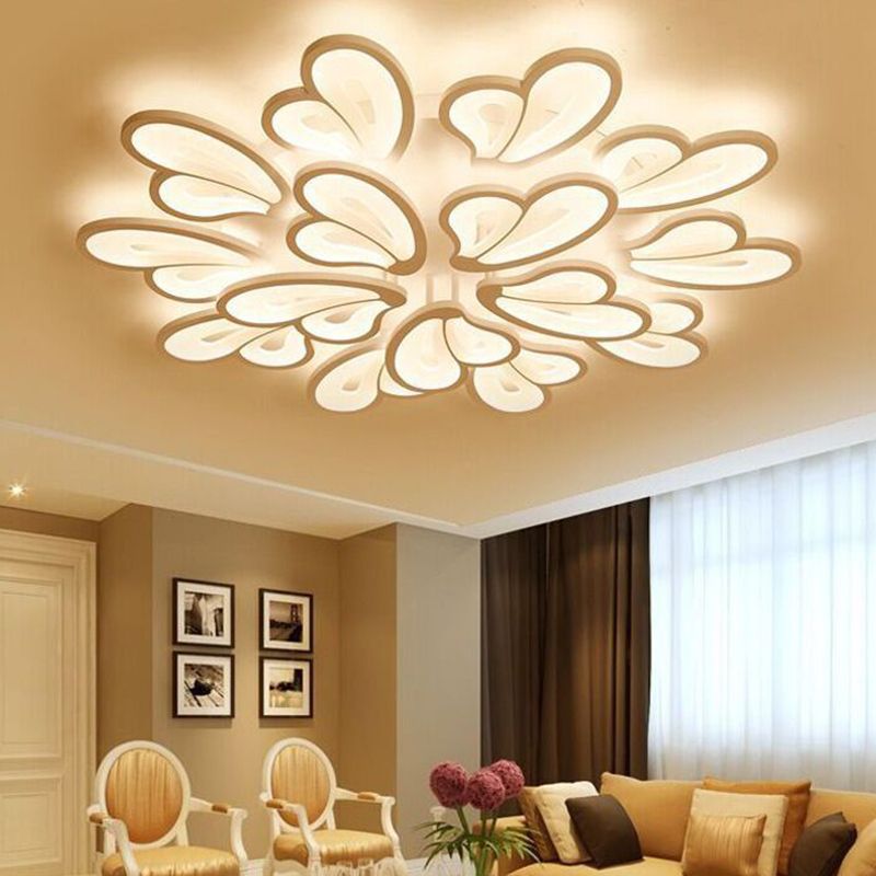 Floral Flush Mount Ceiling Light Acrylique Modern Simplicity Flush Mount Ceiling Light for Bedroom