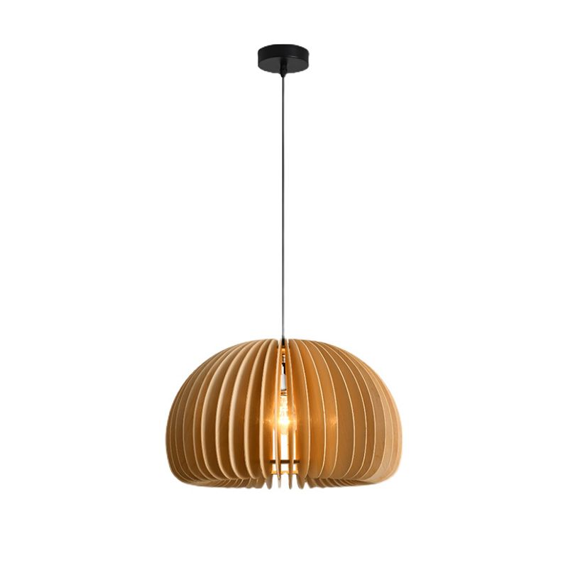 1 Luce a sospensione lampadario leggero con luce in legno di legno semplice moderno luce appesa al coperto