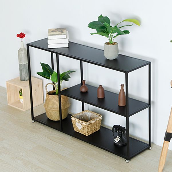 Iron Modern Accent Table 2-shelf Rectangle Console Table for Hall