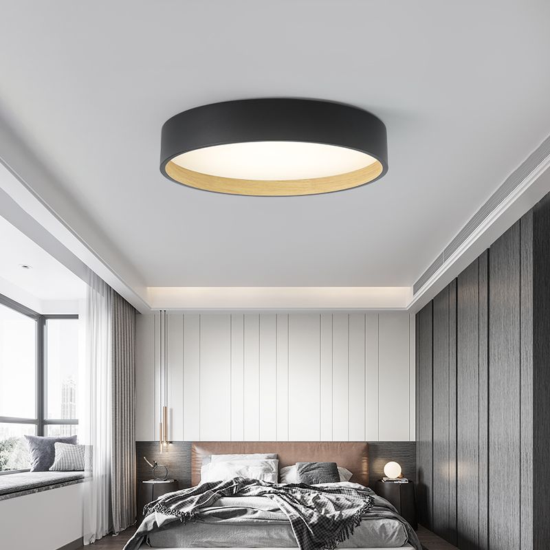 Plafonnier LED en fer forgé dans un style créatif moderne, plafonnier circulaire en acrylique