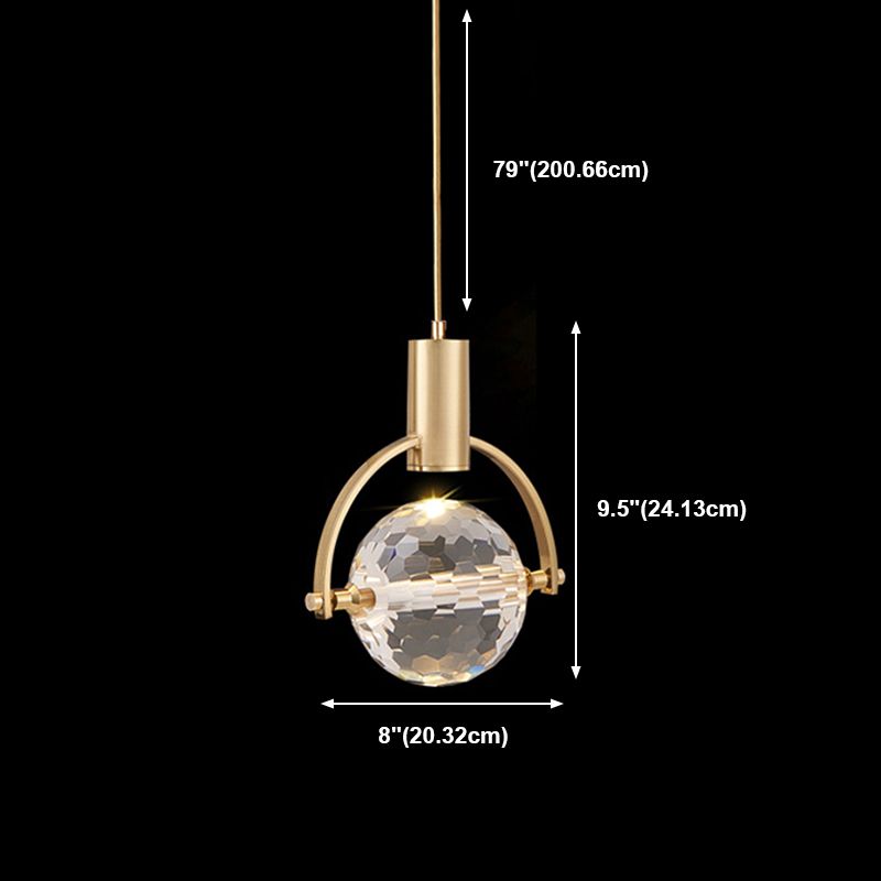 Geometry Hanging Lights Modern Style Crystal Hanging Light Fixtures