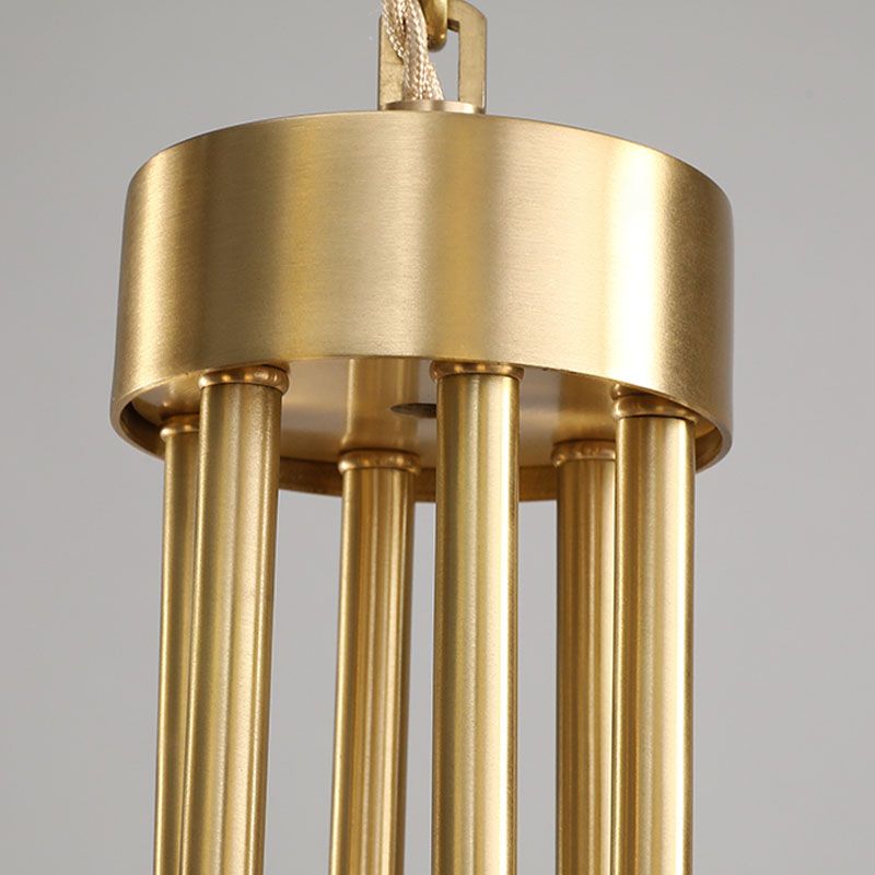 Moderne stijl conische plafondophanging verlichting multi -lichten melkglas plafond kroonluchter