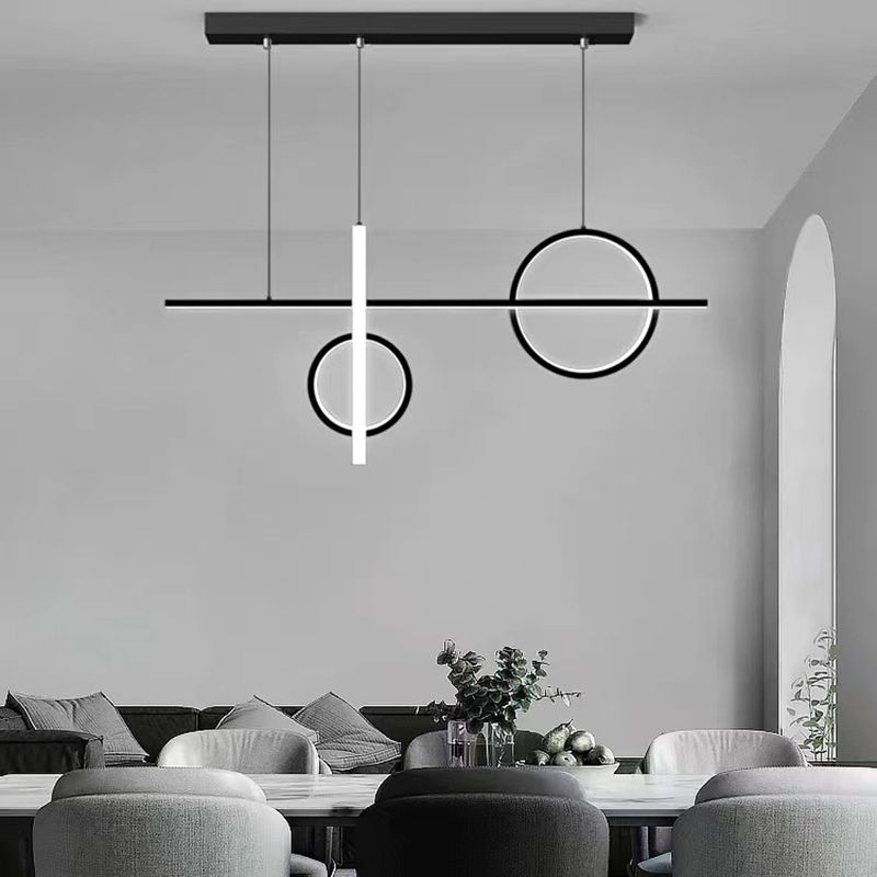 Modern Island Lighting Linear LED Ceiling Light for Dining Room