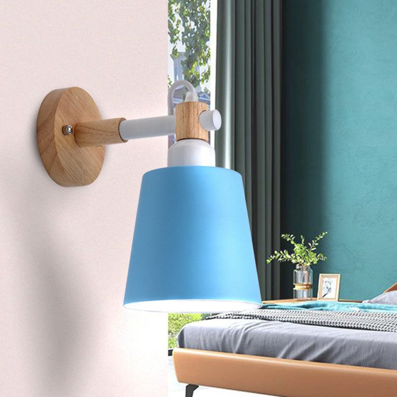 Iron Swivel Shade leeslamp Macaron 1 hoofdmuurverlichting ideeën voor kinderslaapkamer