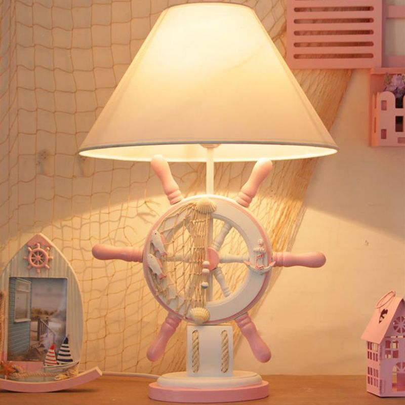 Kinderstijl roertafel lamp hout 1 kop nachtlampje in het bed in roze/blauw/groen met dimmer schakelaar/stroomschakelaar
