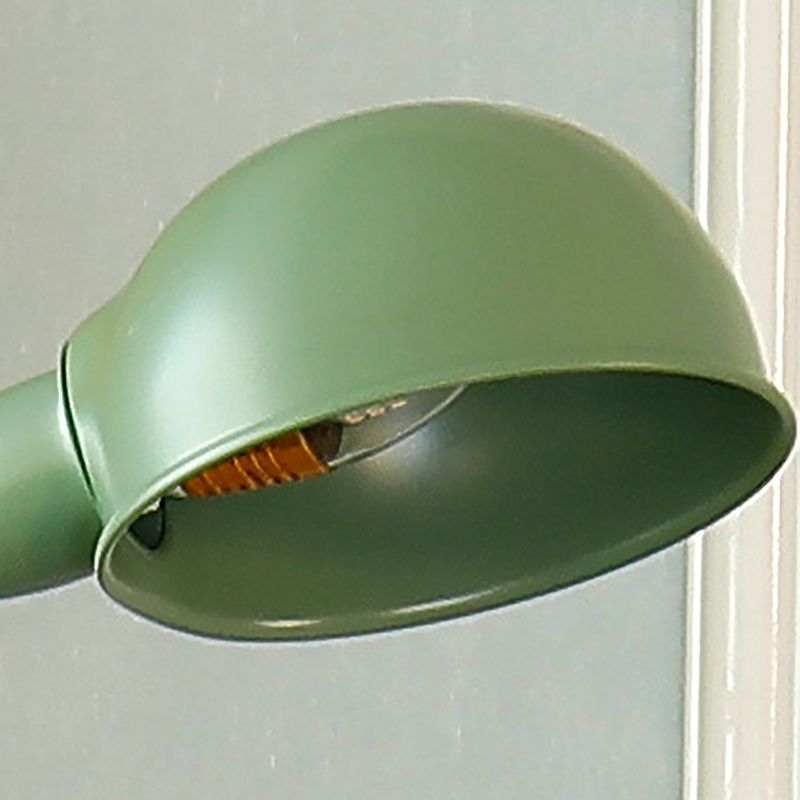 Metall Dome Schattenstock-Lampe zeitgenössische 1-Kopf-Stehlicht mit flexibles Schwanenhalsarm