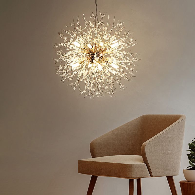 Dandelie Opgehangen verlichtingsarmatuur Moderne hangende hanglampen met meerdere hoofdlichten