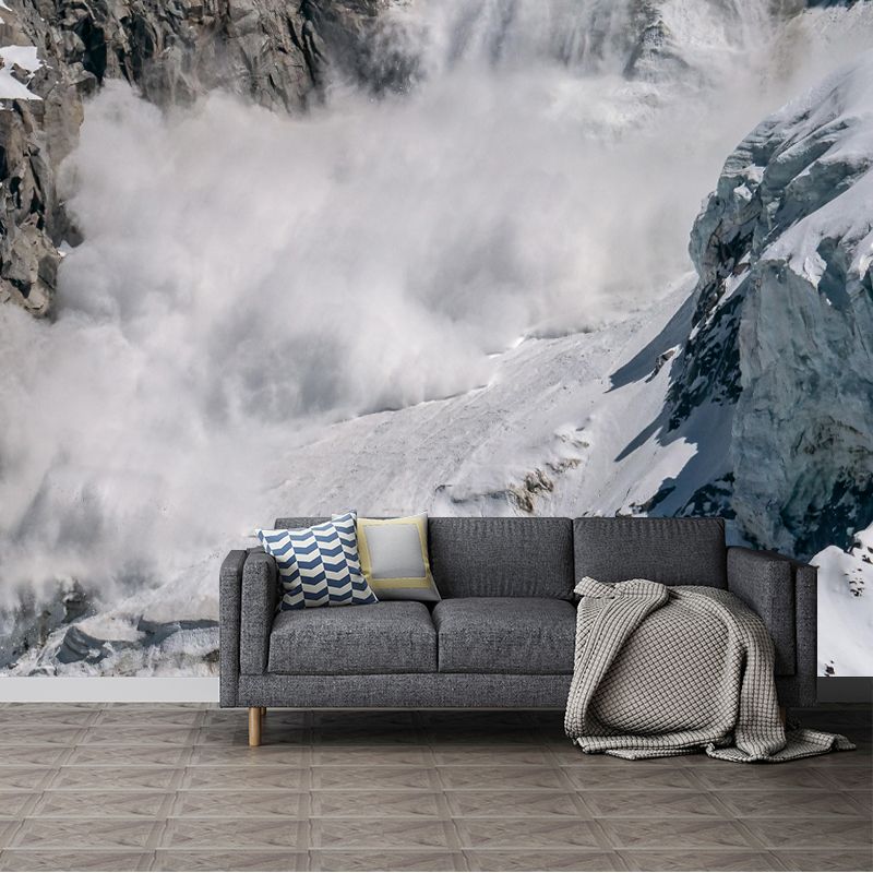 Tall Mountain Mural Wallpaper Contemporary for Bedroom Decor