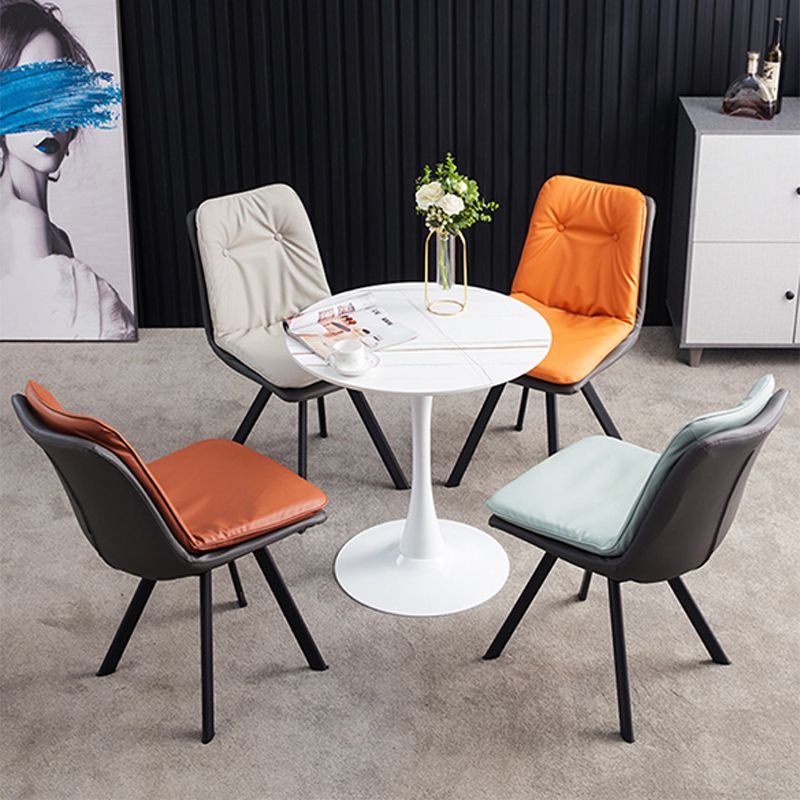 Industrial Upholstered Dining Side Chair Parsons Side Dining Chairs