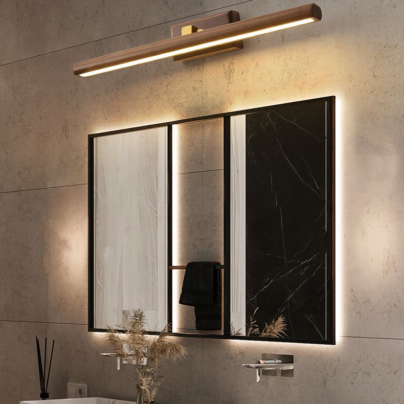 Lampe murale en bois lampe de vanité contemporaine appliques lumineuses pour la salle de bain