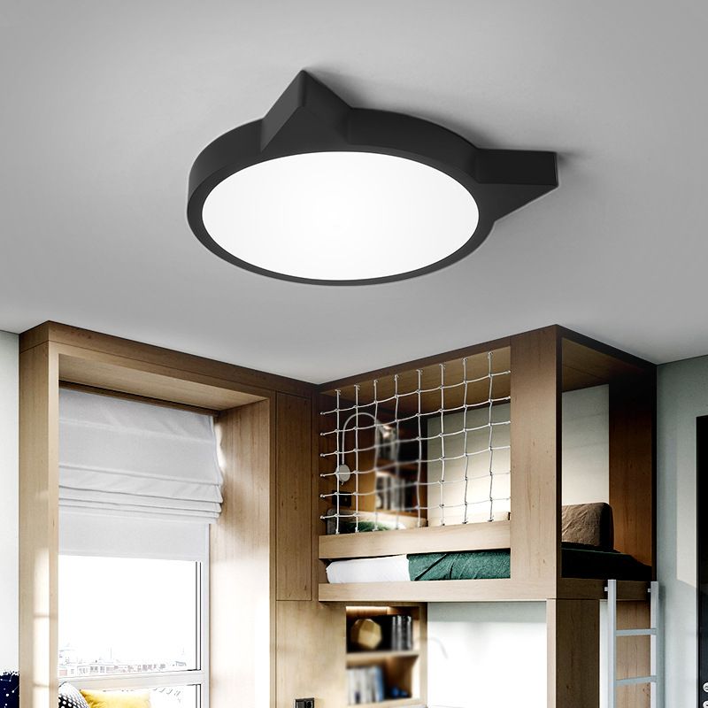 Nordic Simple Ceiling Light Metal LED Flush Mount Lighting for Bedroom