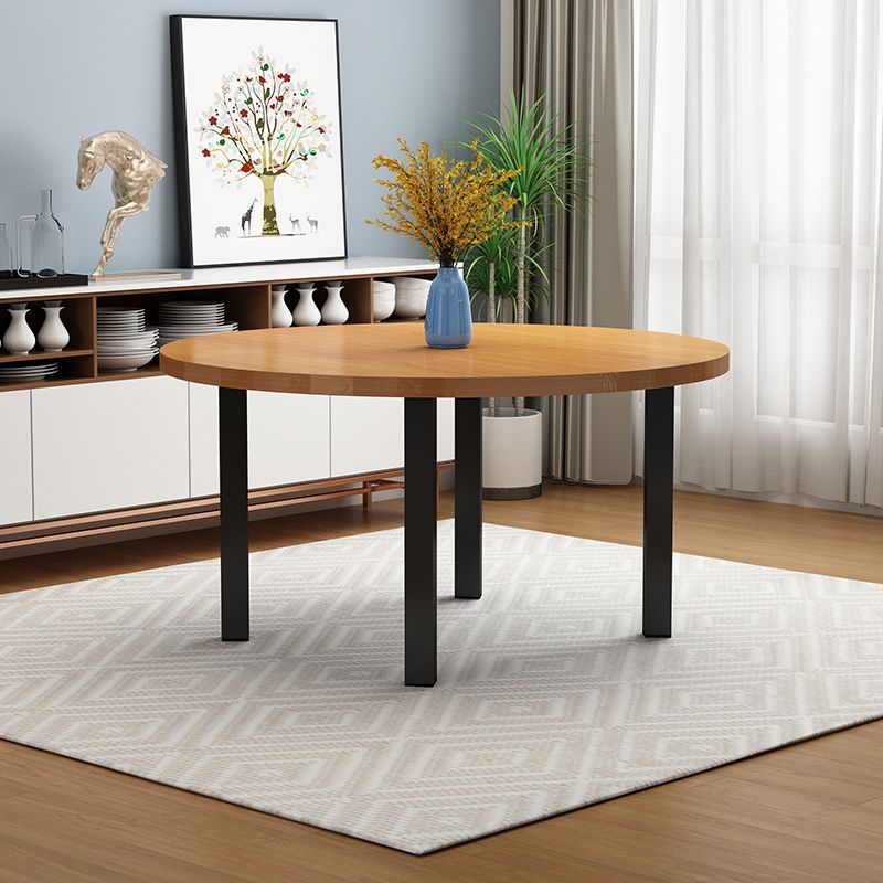 Solid Wood Round Dining Table Set 1/2/5 Pieces Dinette Set for Home