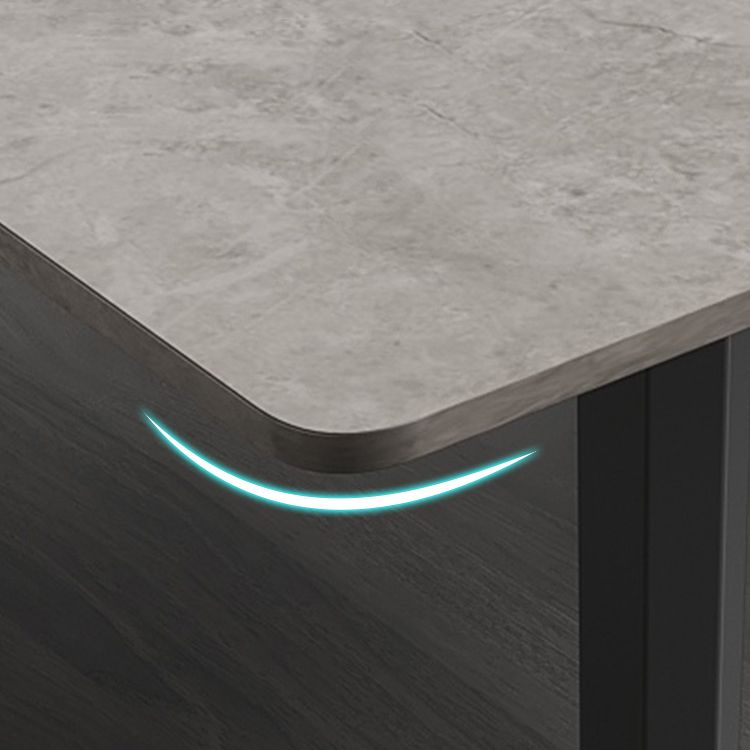 Modern Sintered Stone Top Dining Set Rectangle 1/4/5 Pieces Dining Room Table Set