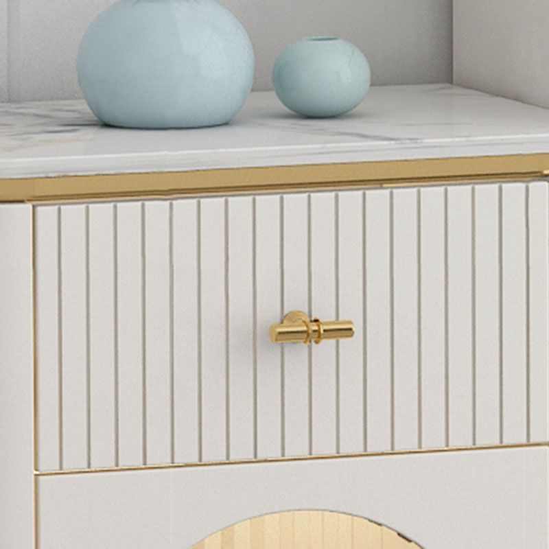 Contemporary Storage Chest Dresser Stone Top Storage Chest 11.81-inch W