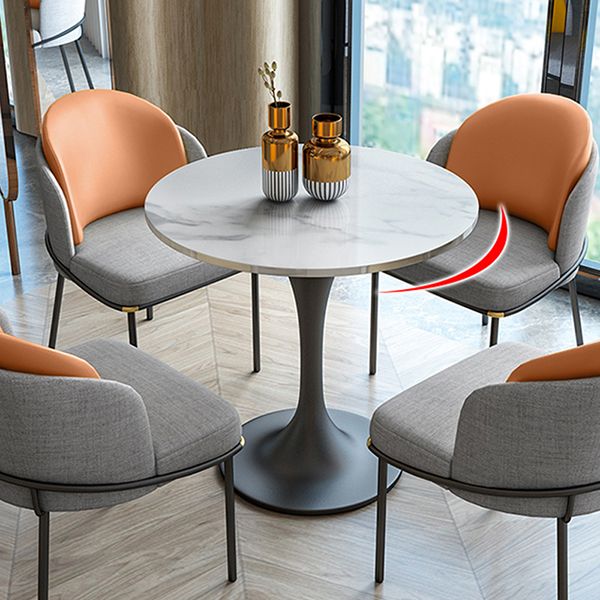 Modern Style Marble Dining Table Set White 1/2/4/5 Pieces Dining Set for Home Use