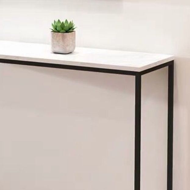 Marble Top Console Table for Hall Console Accent Table 29.53"