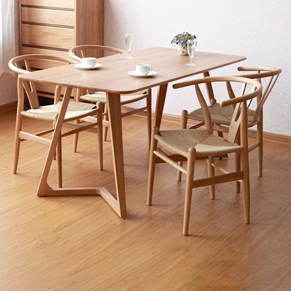 Glam Style Wood Dining Side Chair Armless Dining Chairs for Dining Room