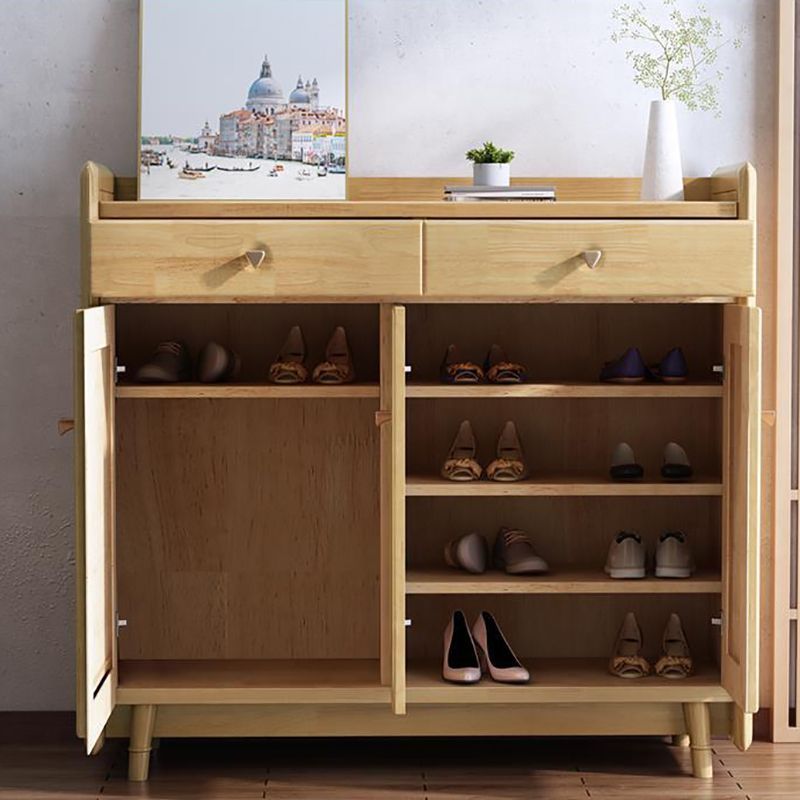 42.51" Tall 2 - Drawer Accent Cabinet Modern 3 - Door Cabinet