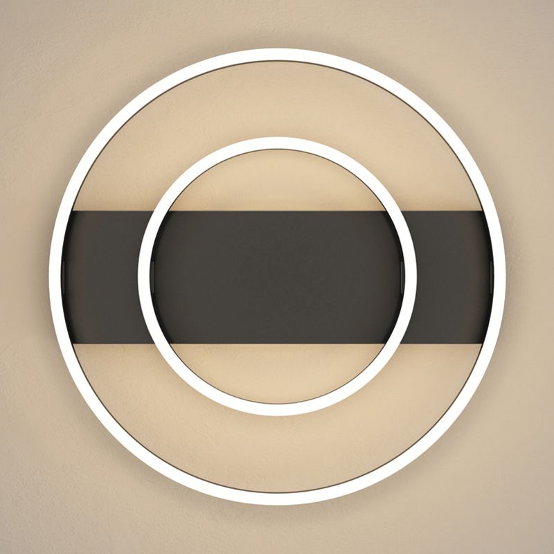 Geometric Semi Flush Light Contemporary Acrylic Bedroom Ceiling Mount Light Fixture