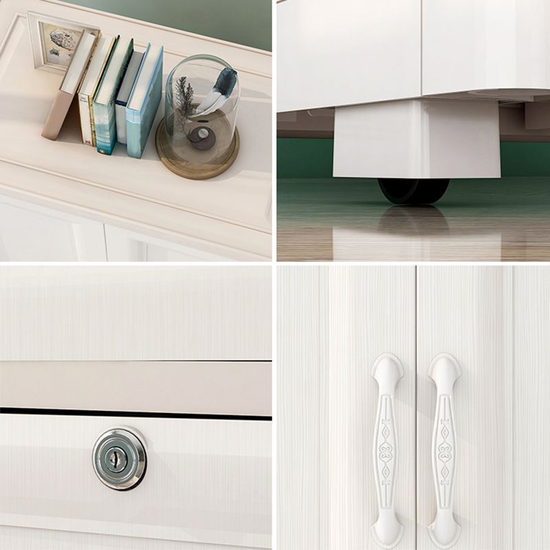 Bedroom Hinged Door Storage Cabinet Contemporary Plastic Cabinet