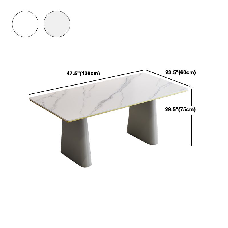 Modern Style 1/5/7 Pieces Dining Set Rectangle Stone Dining Table for Dining Room