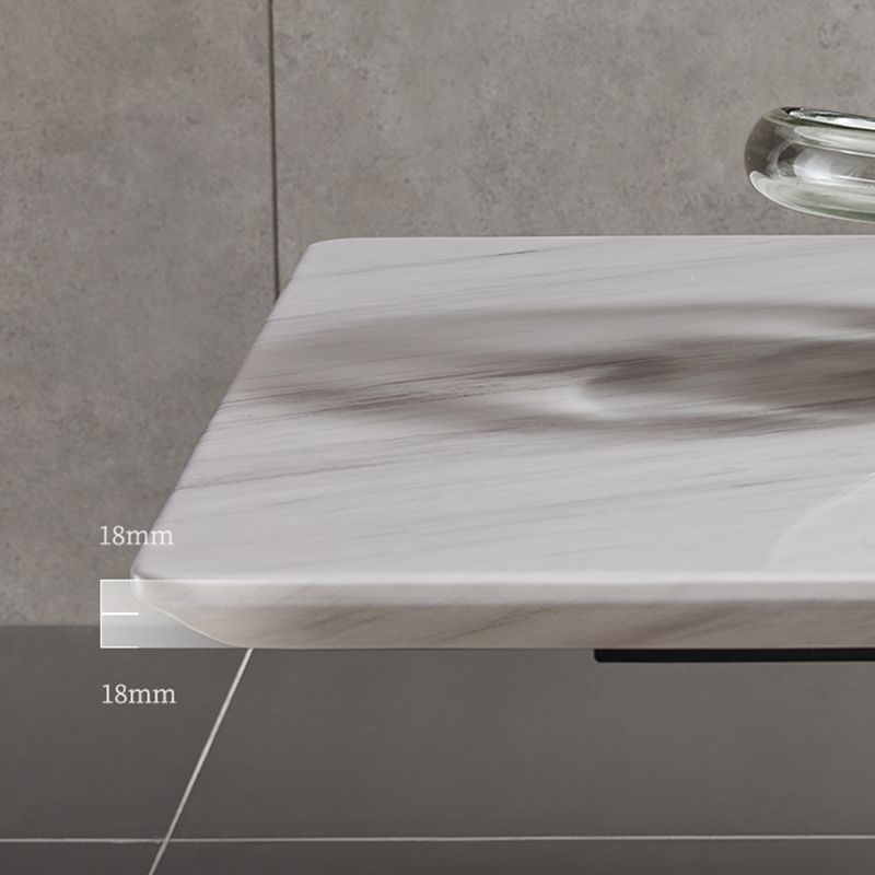 Rectangle Stone Top Dining Table Metal Pedestal Dining Table for Dining Room