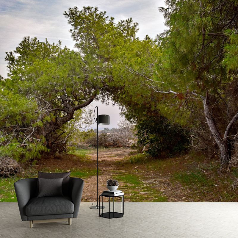 Modern Style Spatial Extension Mural Mildew Resistant Wallpaper for Home