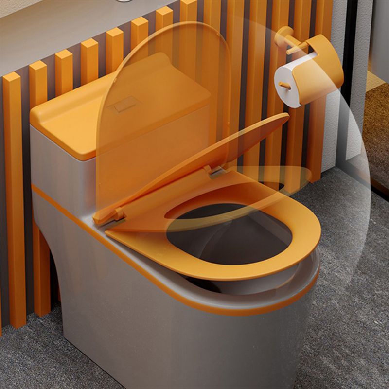 Traditional Floor Mount Flush Toilet 1-Piece Urine Toilet for Bathroom