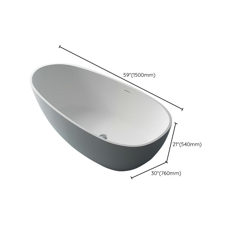 Stone Soaking Bathtub Antique Finish Freestanding Modern Bath Tub