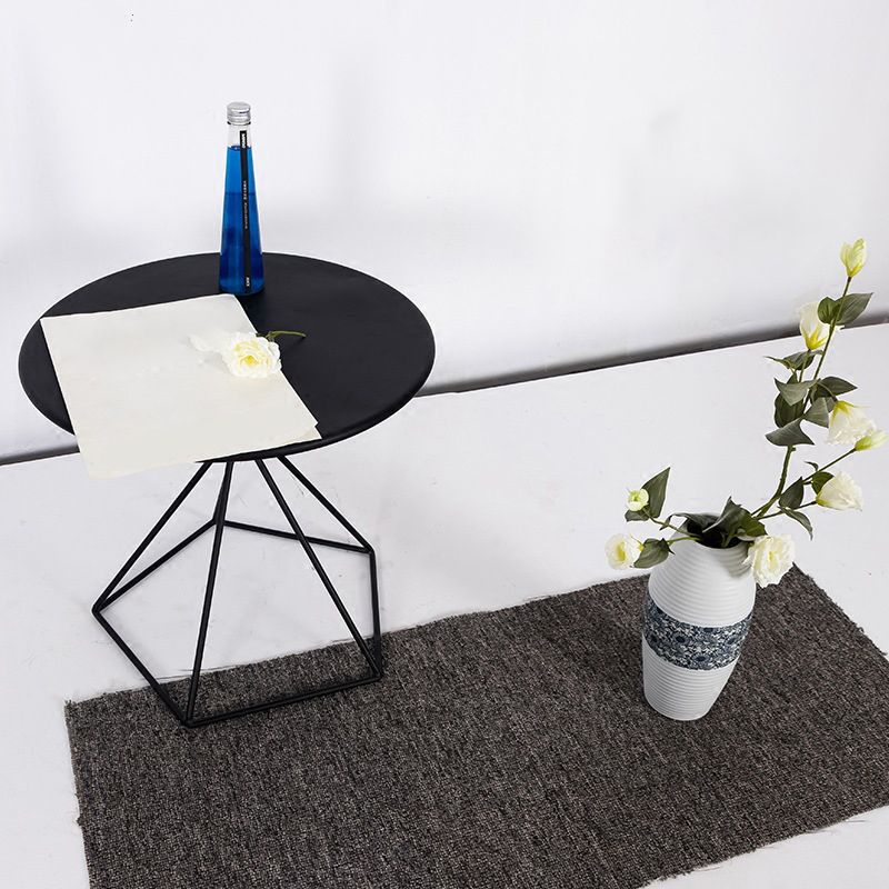 Metal Round Coffee Table Dia 21.65" inch Frame Cocktail Table