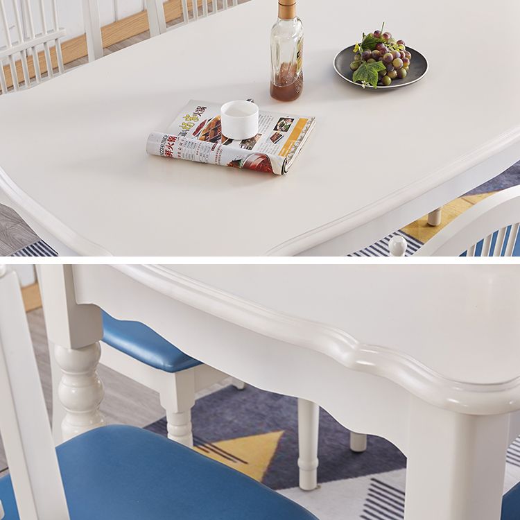 Mesa de comedor moderna de mediados de siglo Mesa de comedor de madera sólida