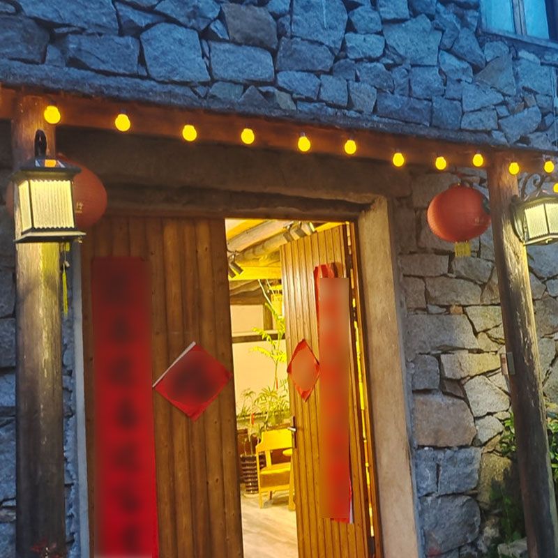 Modern LED Global Rope Light White Outdoor Plastic Light Post for Garden