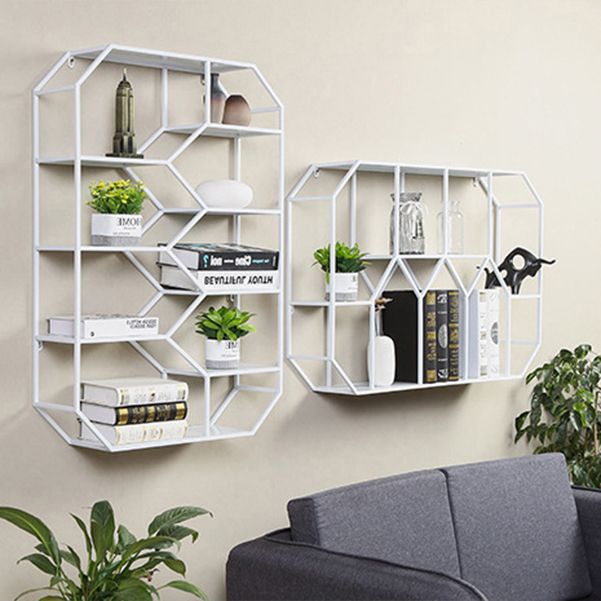 Metal Floating Book Shelf Wall Mounted Shelves Included Shelf Bookcase for Study Room