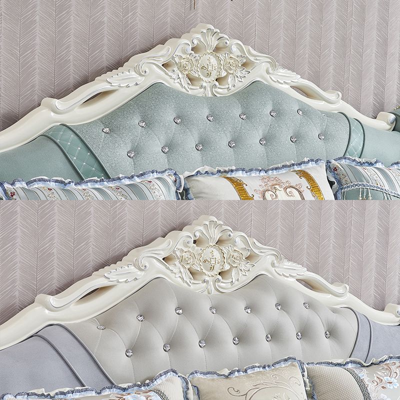 74" Wide French Country Sectional Sofa Tufted Split-Back Sleeper Sectional