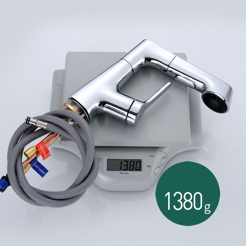Contemporary Style Faucets Centerset Lever Handles Faucets for Bathroom