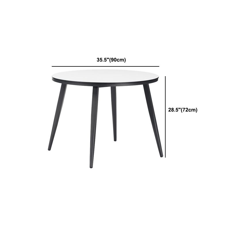 Boho Stone Dining Table Set 1/5/7 Pieces Metal Dining Table Set for Outdoor